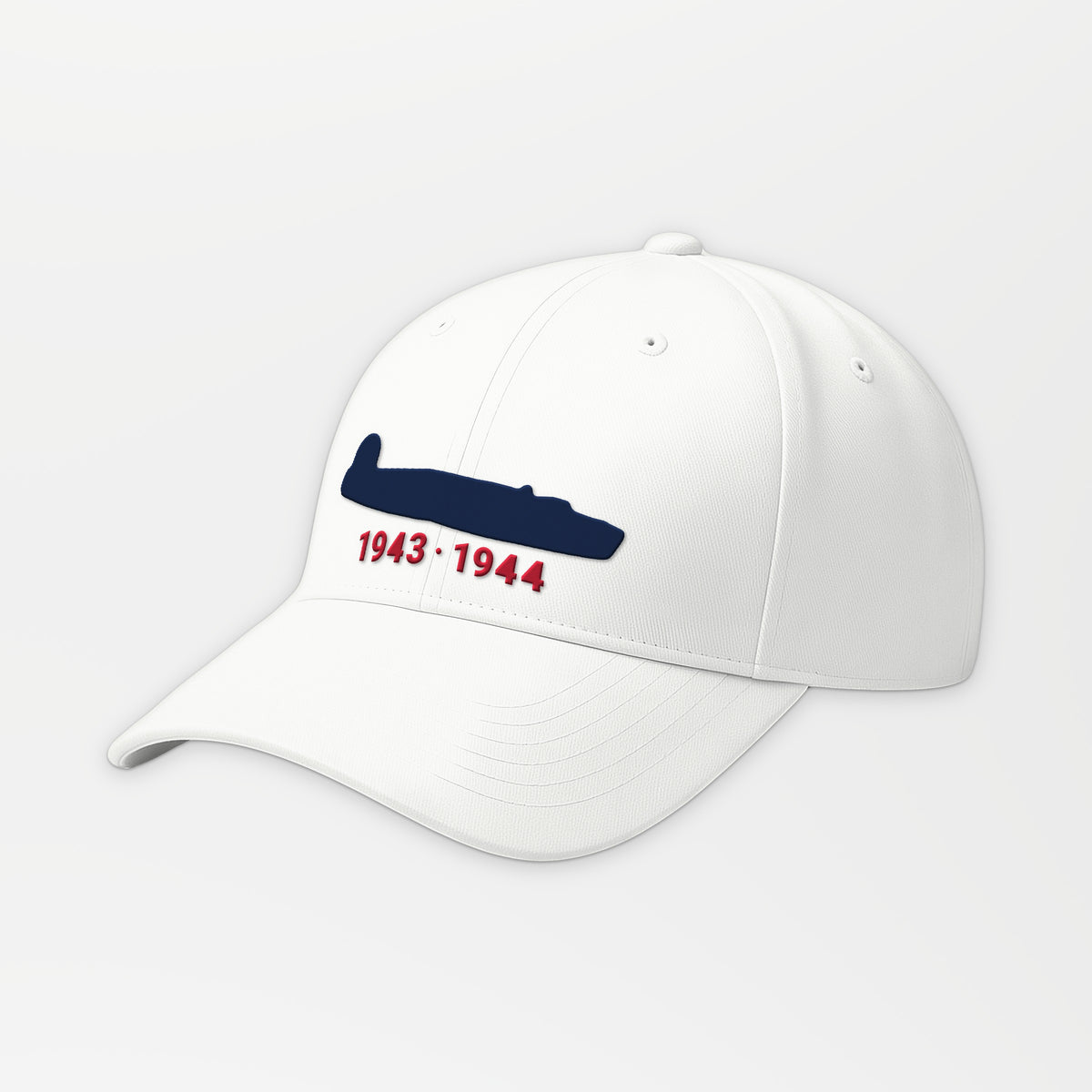 Twin-Tail 1943–44 Embroidered Cap in White