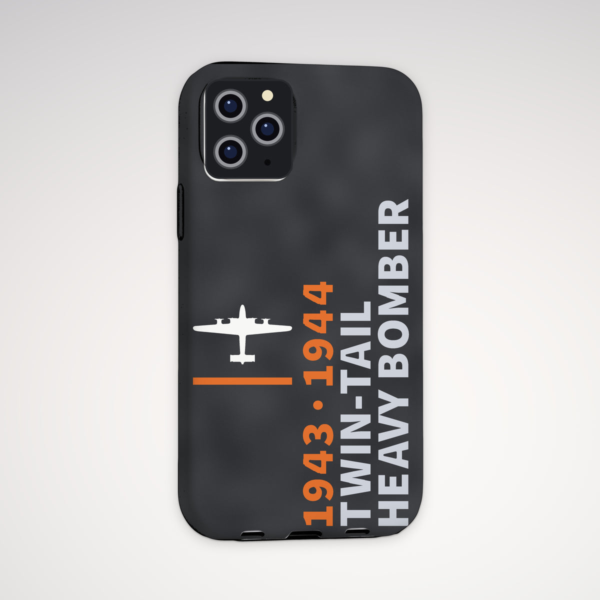 Twin-Tail Heavy Bomber 1943–44 Tough Phone Case – iPhone, shown on a Pro model
