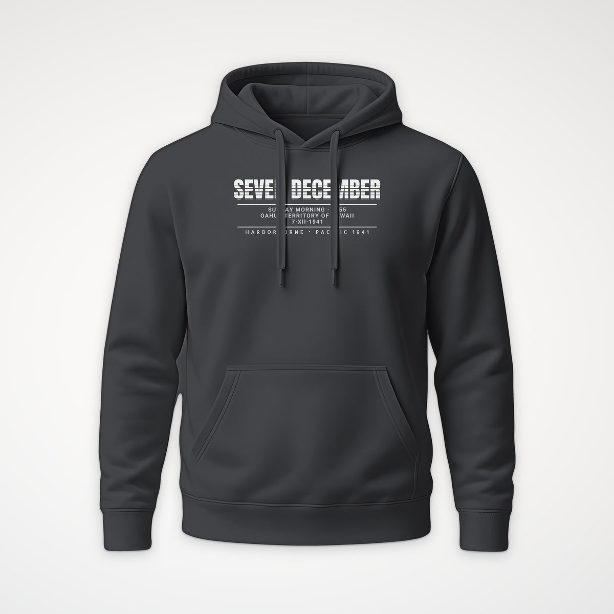 Seven December Scanline Hoodie in Anthracite