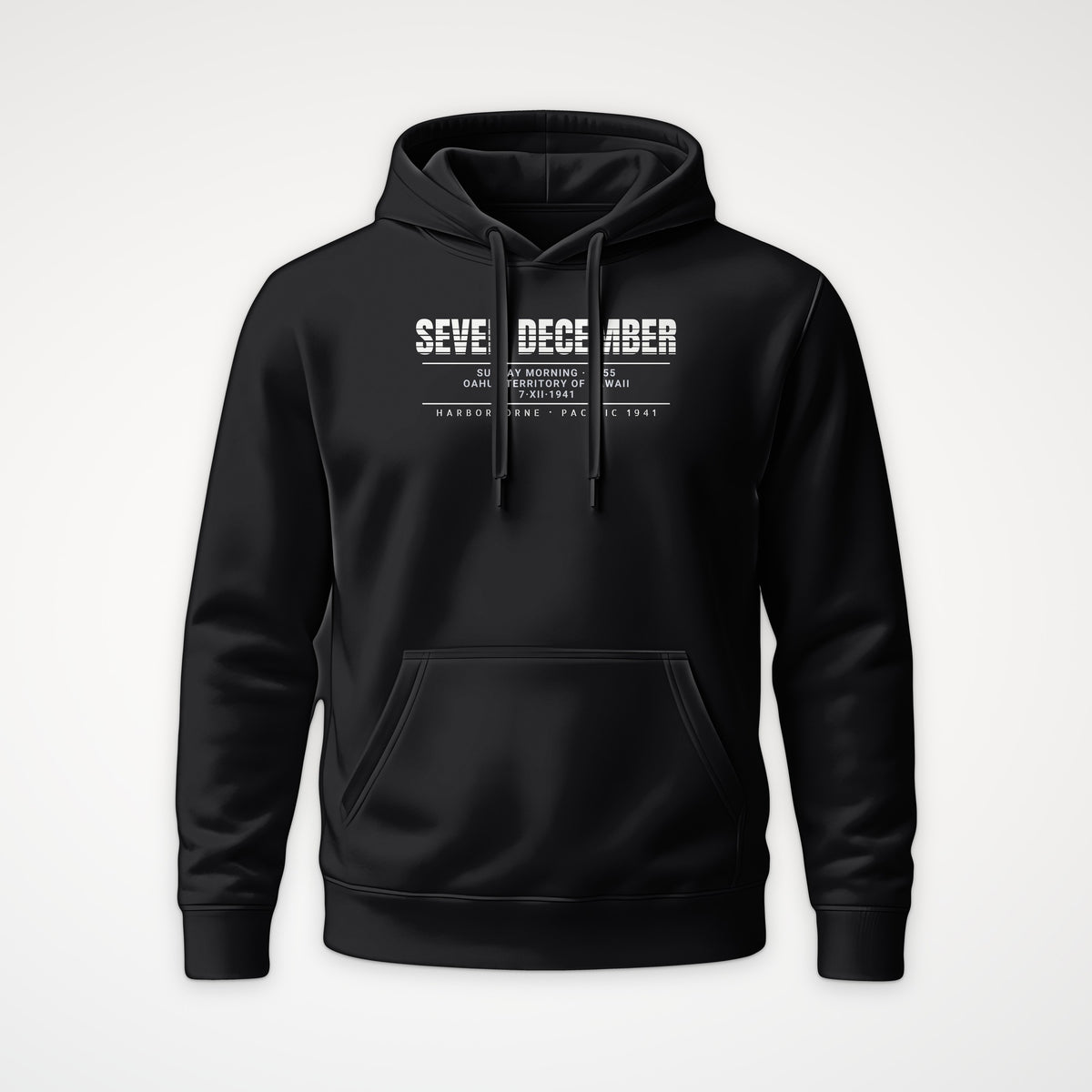 Seven December Scanline Hoodie in Black