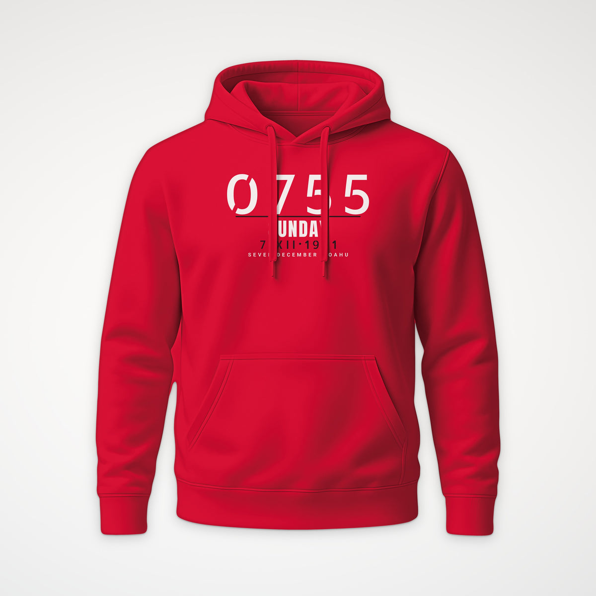 Seven December 0755 Hoodie in Red
