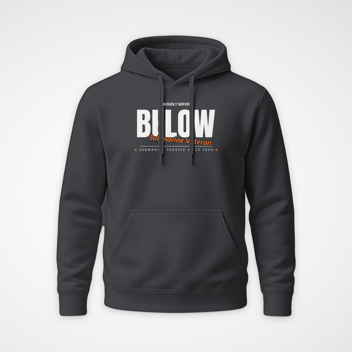 Proudly Served Below Club Hoodie in Anthracite