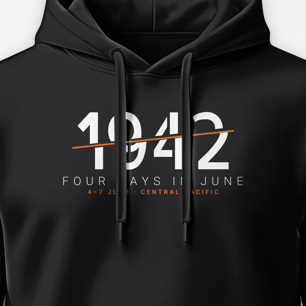 Four Days in June 1942 Sliced Hoodie, front print detail