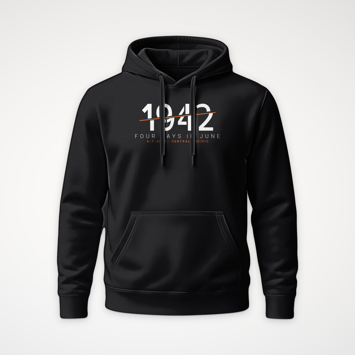 Four Days in June 1942 Sliced Hoodie in Black