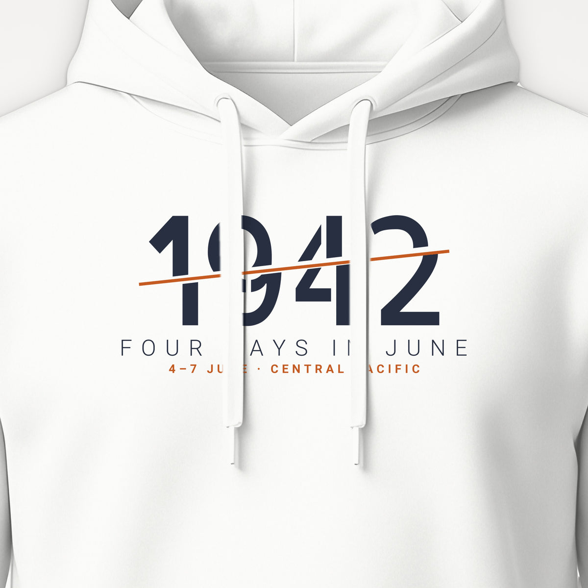 Four Days in June 1942 Sliced Hoodie, front print detail