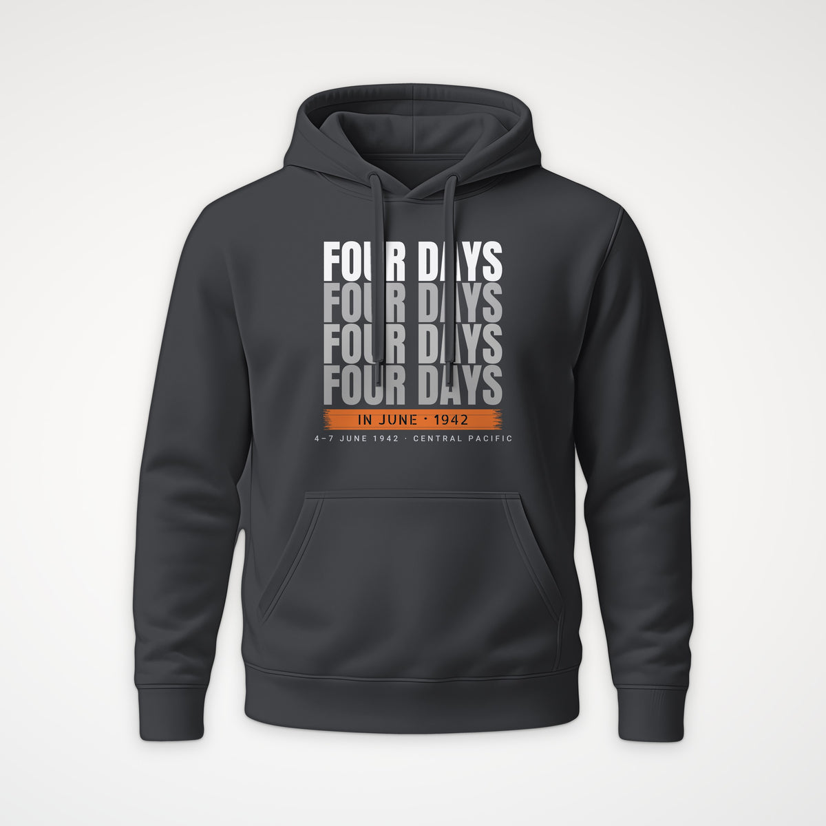 Four Days in June Echo Hoodie in Anthracite
