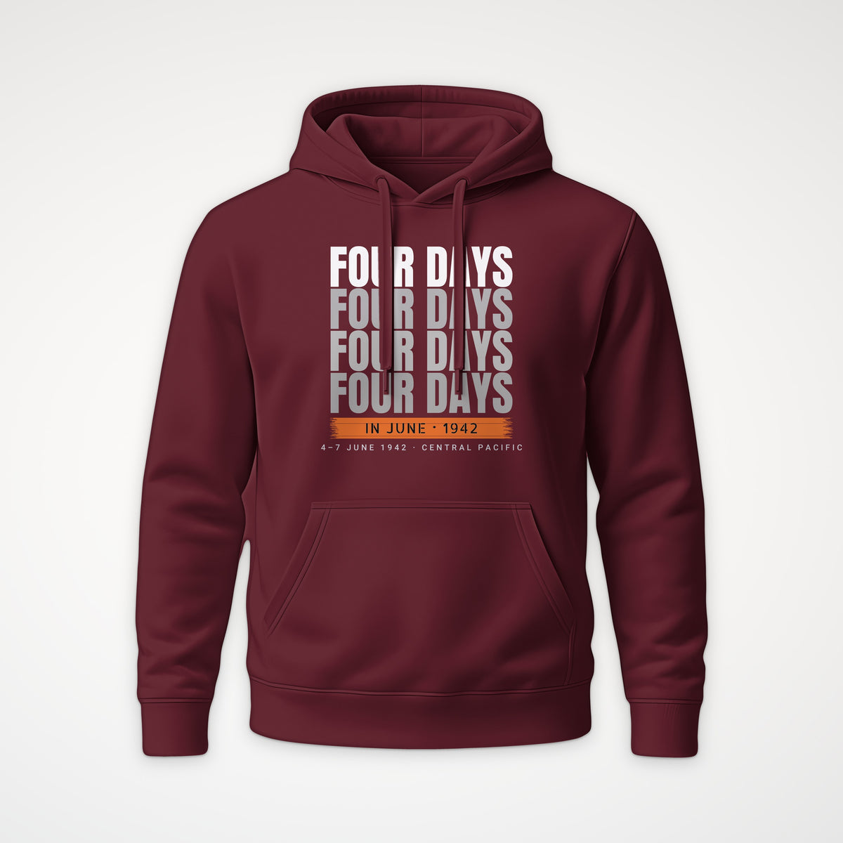 Four Days in June Echo Hoodie in Burgundy