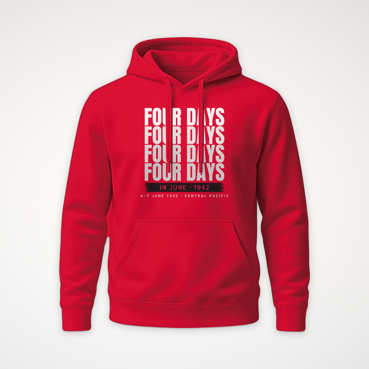 Four Days in June Echo Hoodie in Red