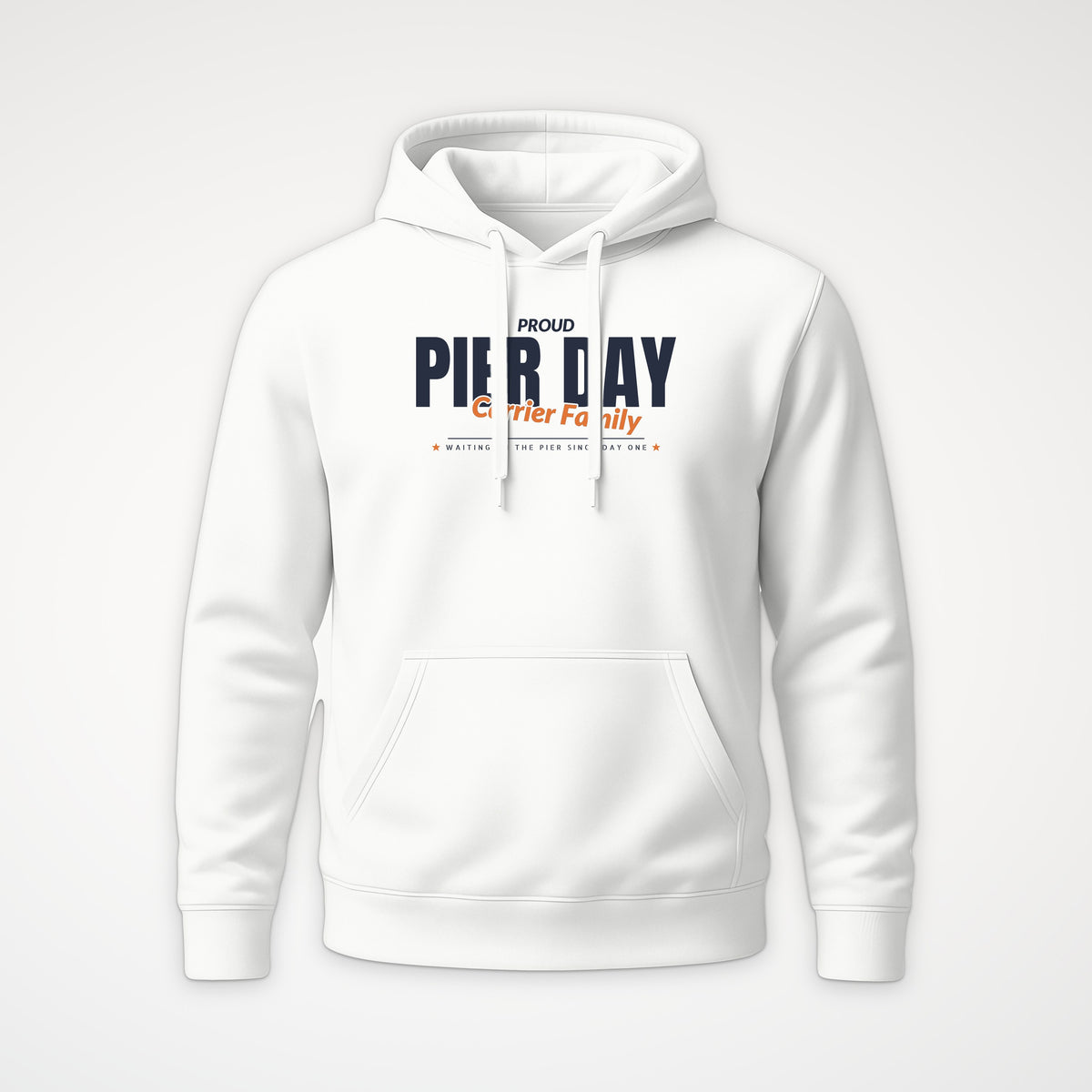 Pier Day Proud Carrier Family Hoodie in White