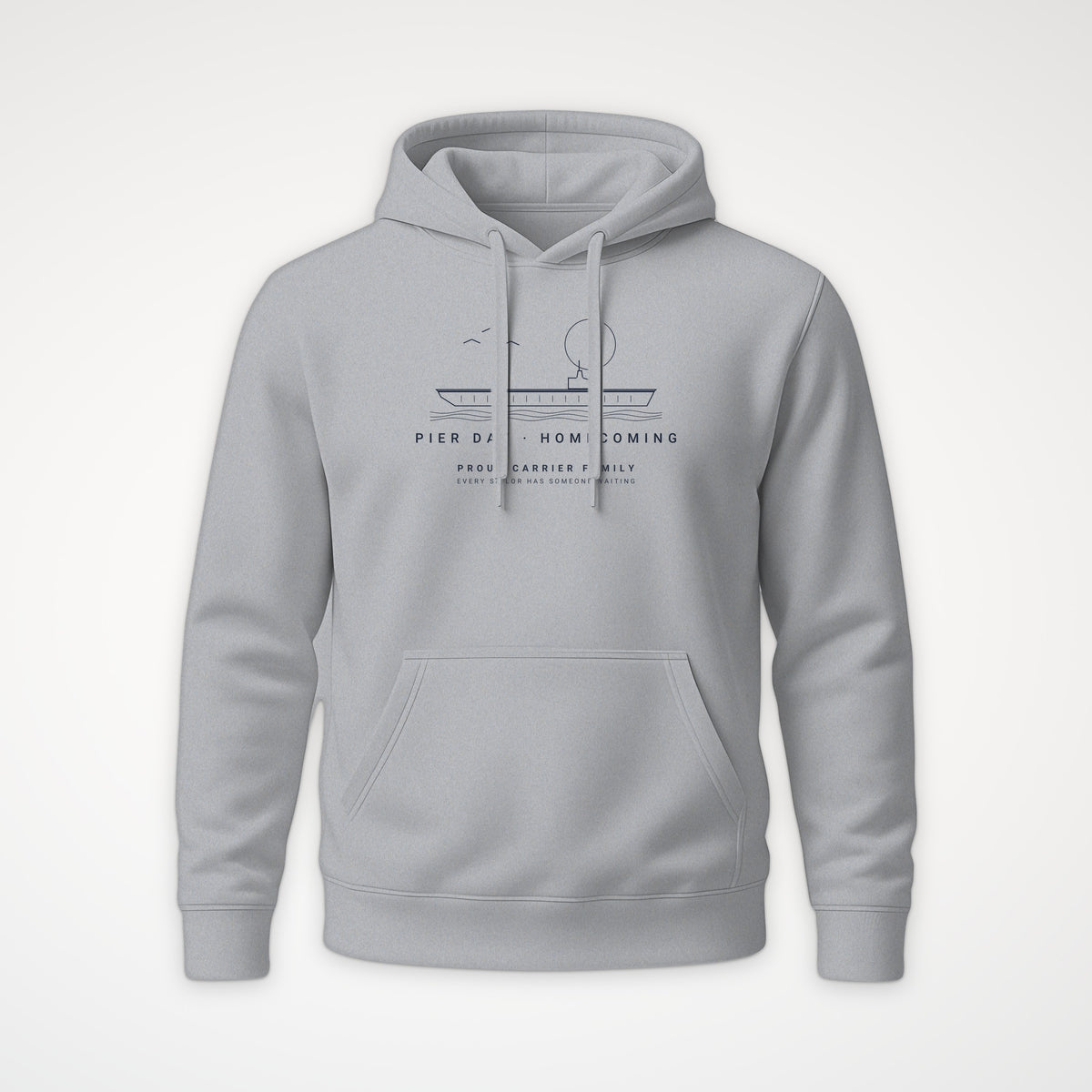 Pier Day Homecoming Hoodie in Heather Grey