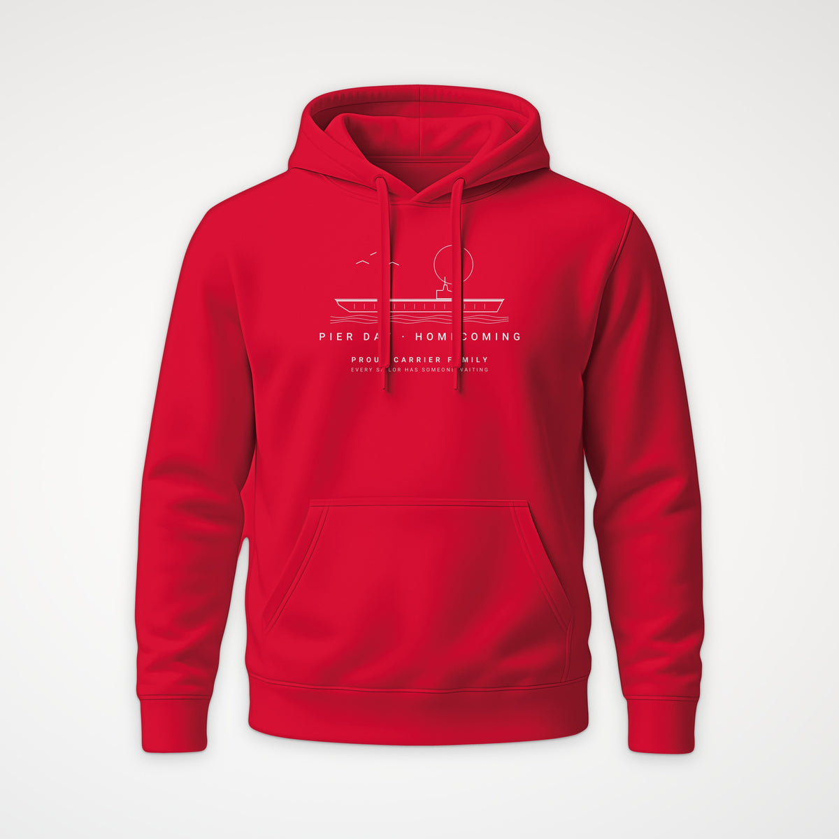 Pier Day Homecoming Hoodie in Red
