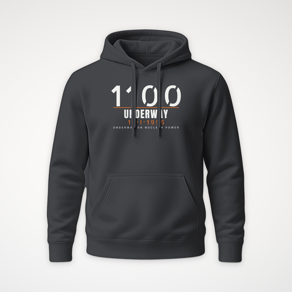 Underway on Nuclear Power 1100 Hoodie in Anthracite