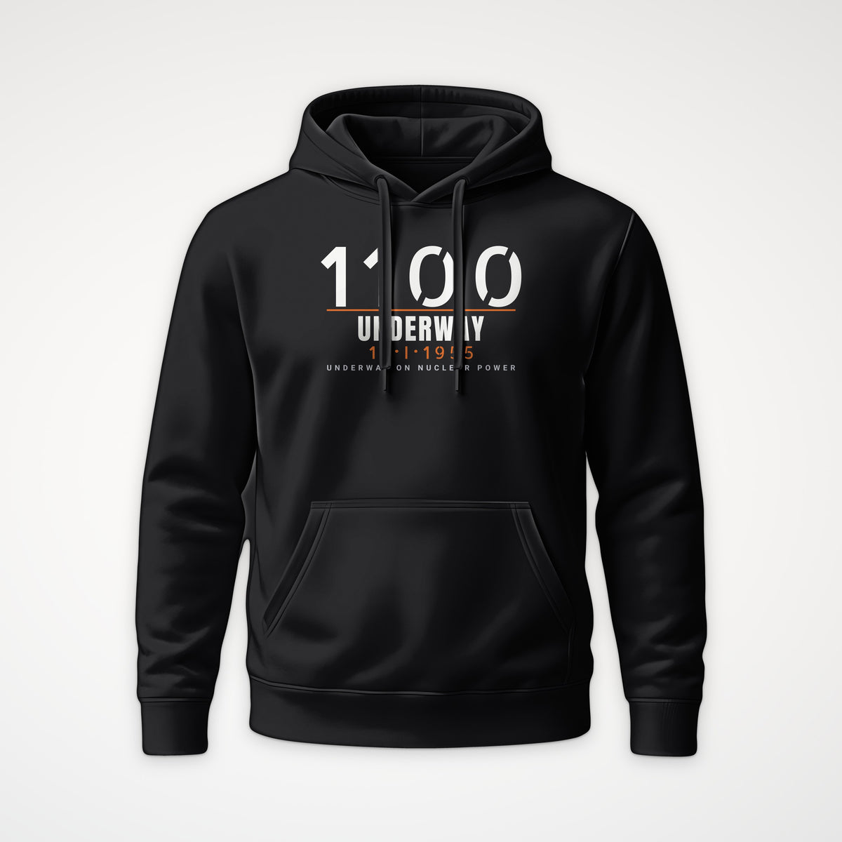 Underway on Nuclear Power 1100 Hoodie in Black