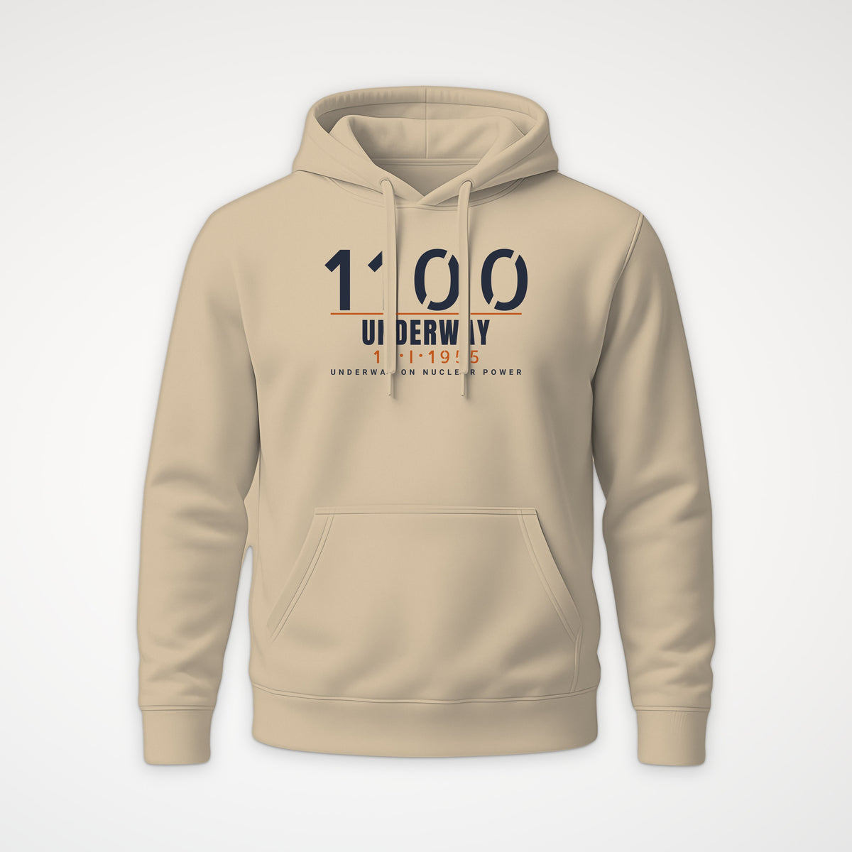 Underway on Nuclear Power 1100 Hoodie in Desert Dust