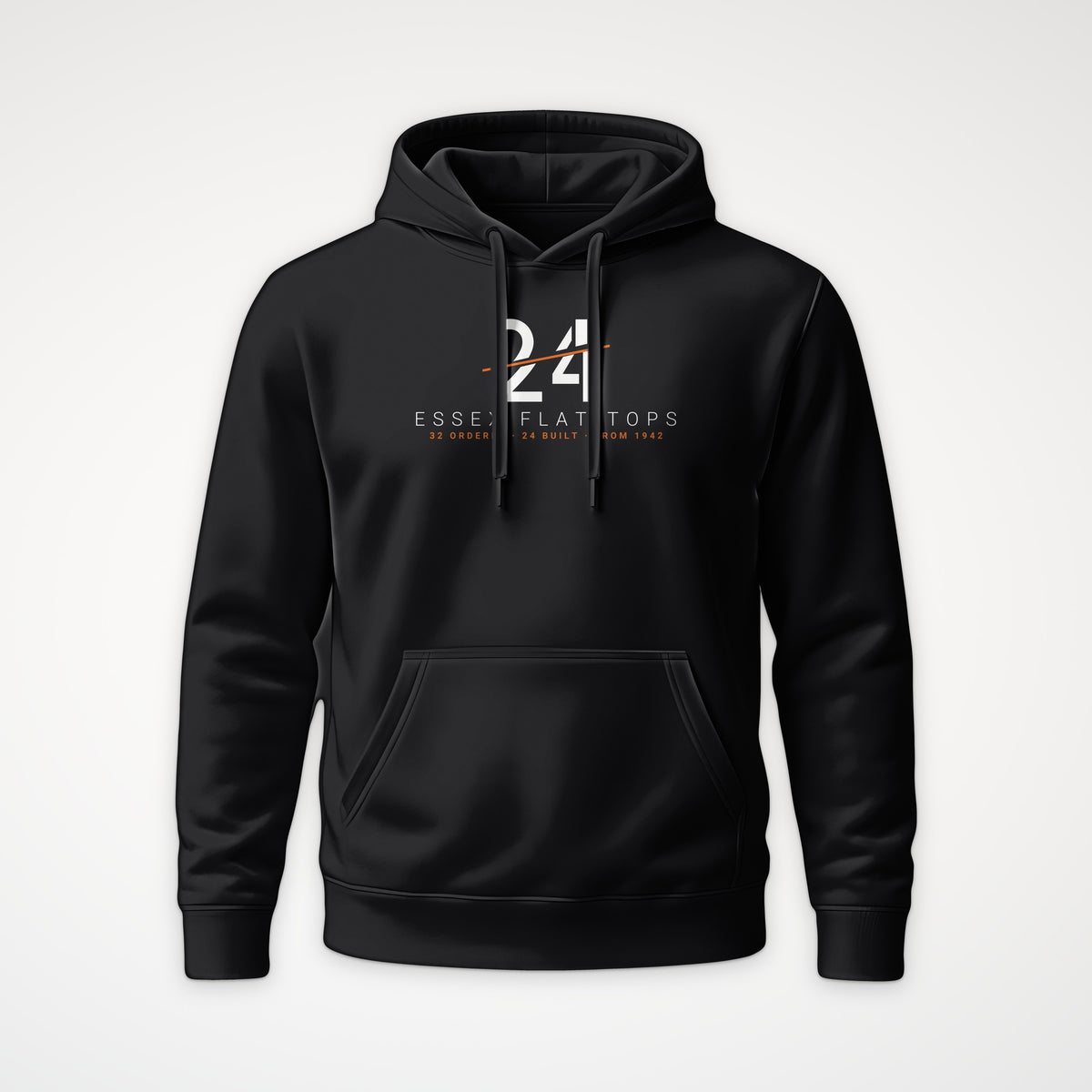 Essex Flat-Tops 24 Sliced Hoodie in Black
