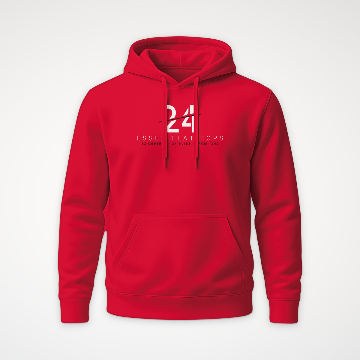 Essex Flat-Tops 24 Sliced Hoodie in Red