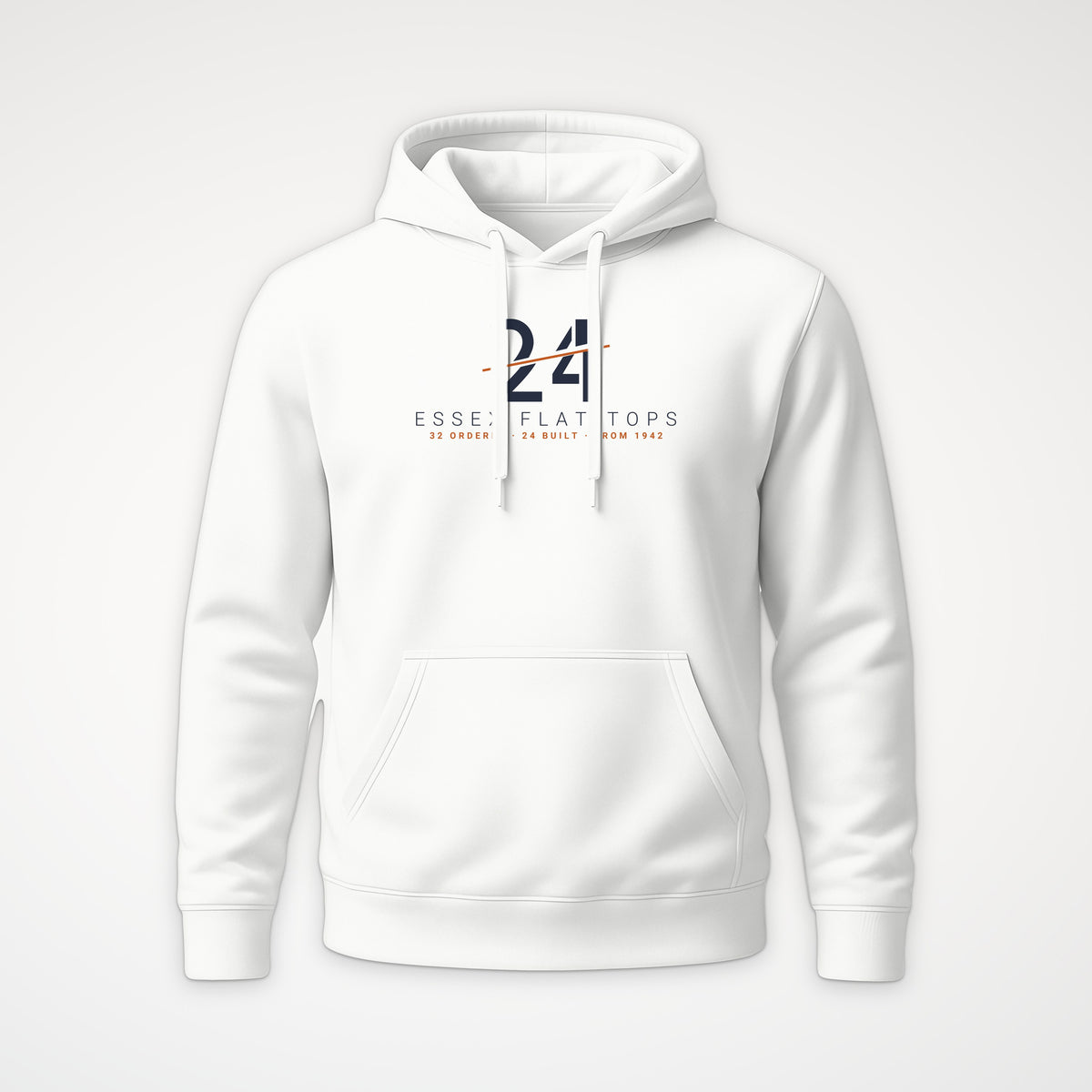 Essex Flat-Tops 24 Sliced Hoodie in White
