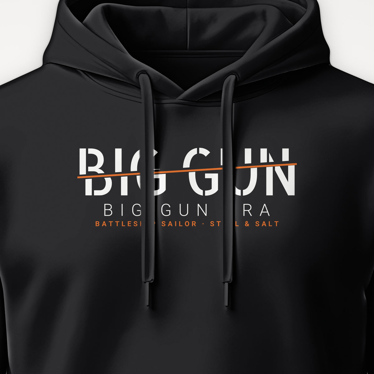 Big Gun Era Sliced Hoodie, front print detail