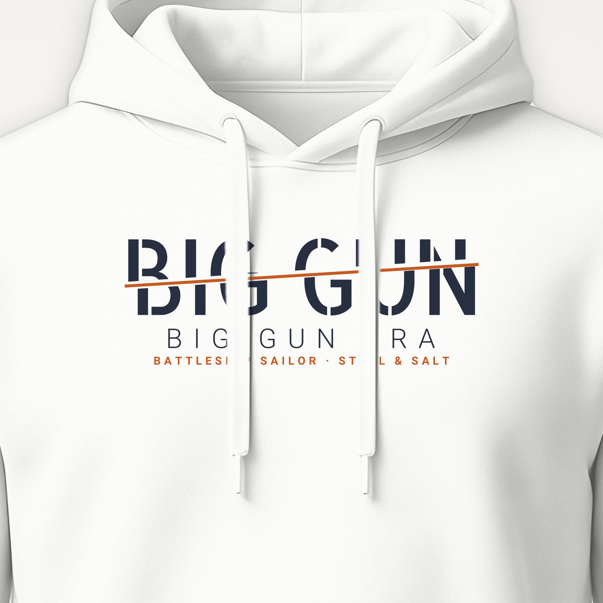 Big Gun Era Sliced Hoodie, front print detail