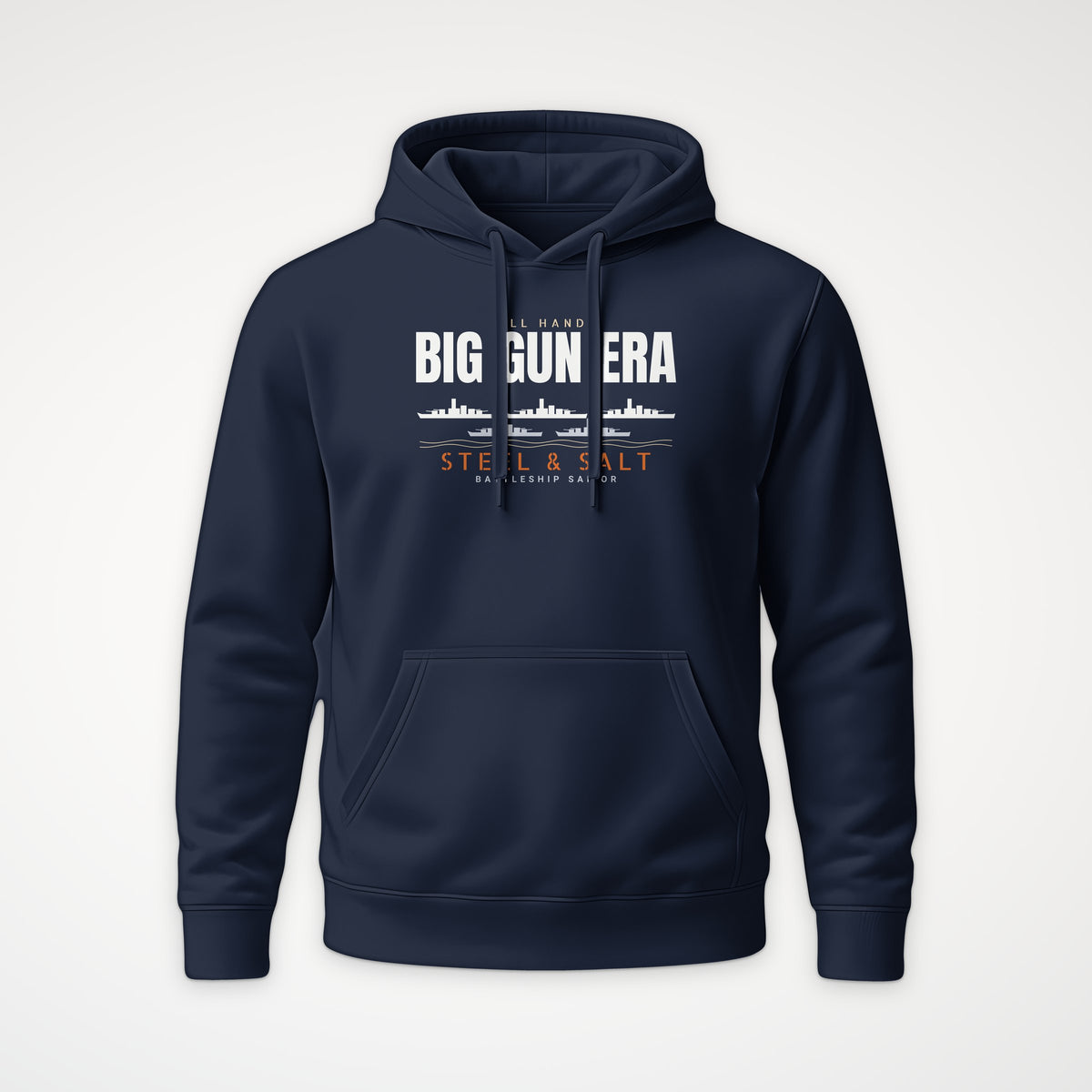Big Gun Era Row Hoodie in French Navy