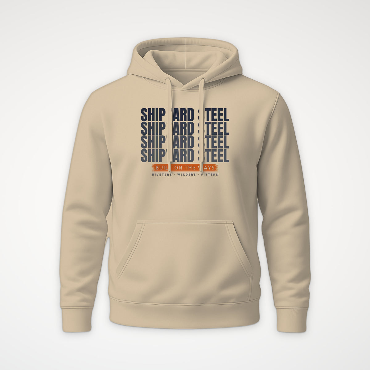 Shipyard Steel Echo Hoodie in Desert Dust