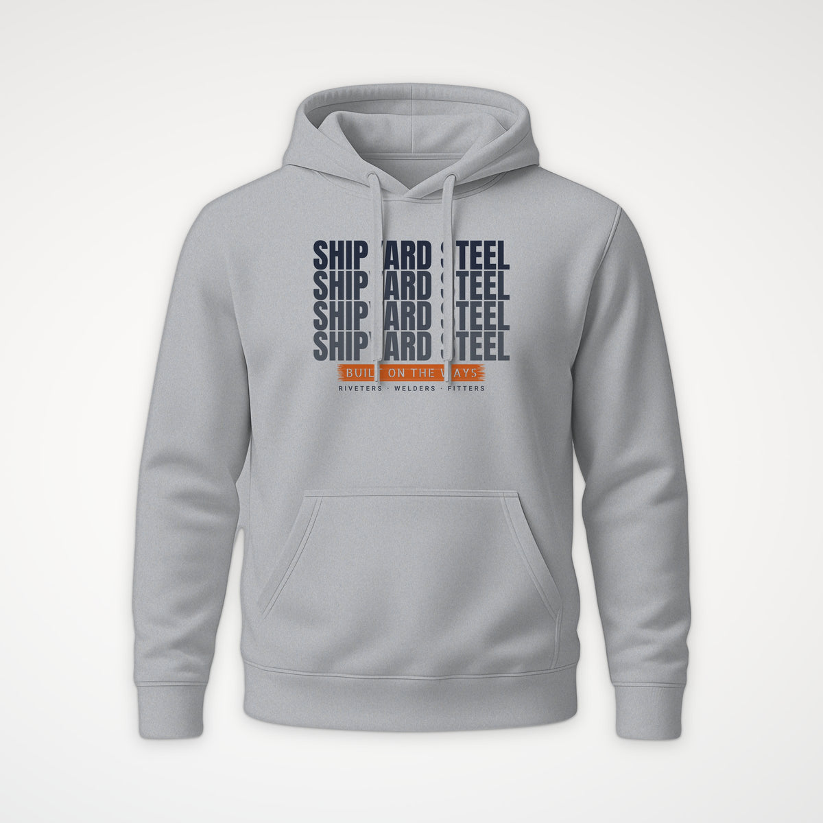 Shipyard Steel Echo Hoodie in Heather Grey