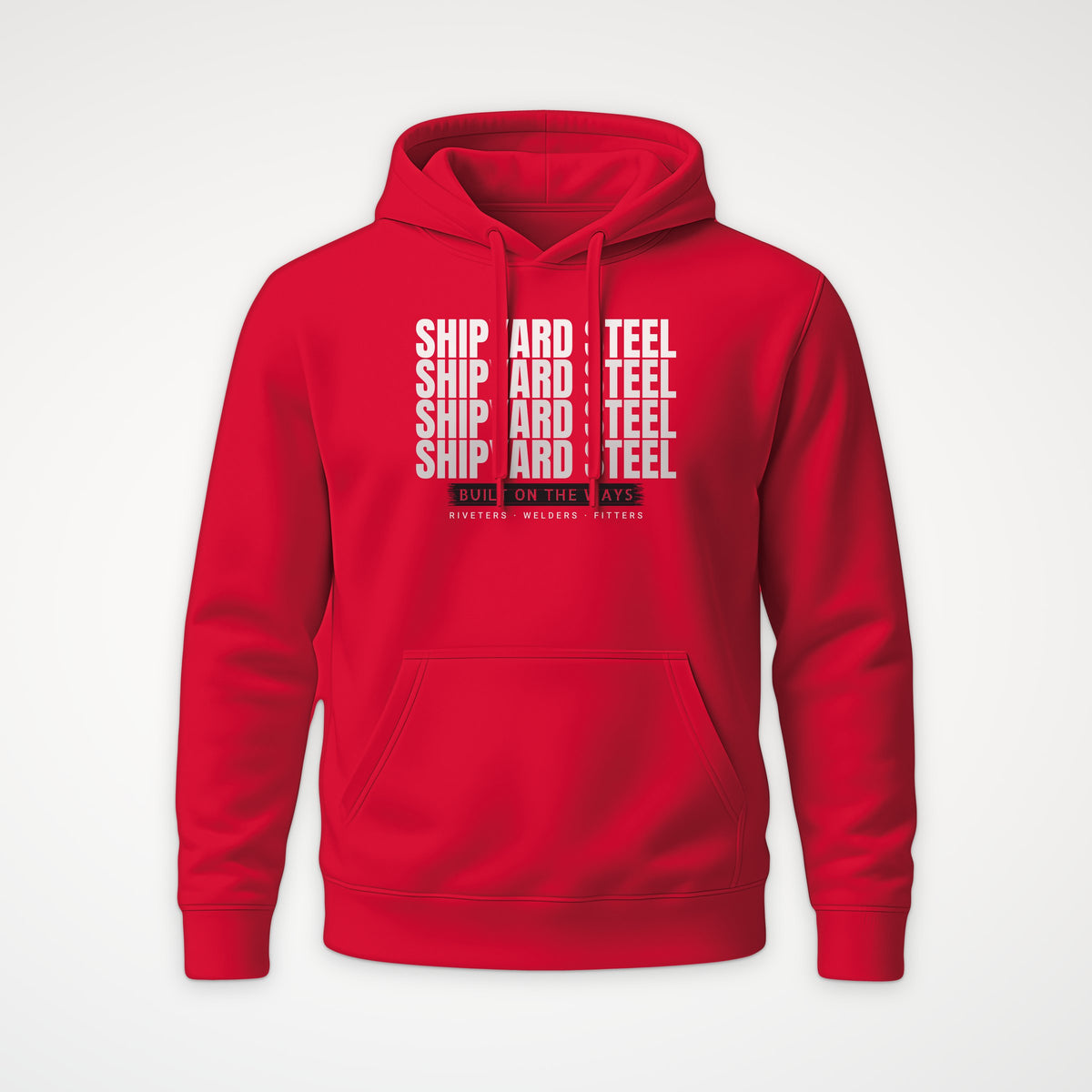 Shipyard Steel Echo Hoodie in Red