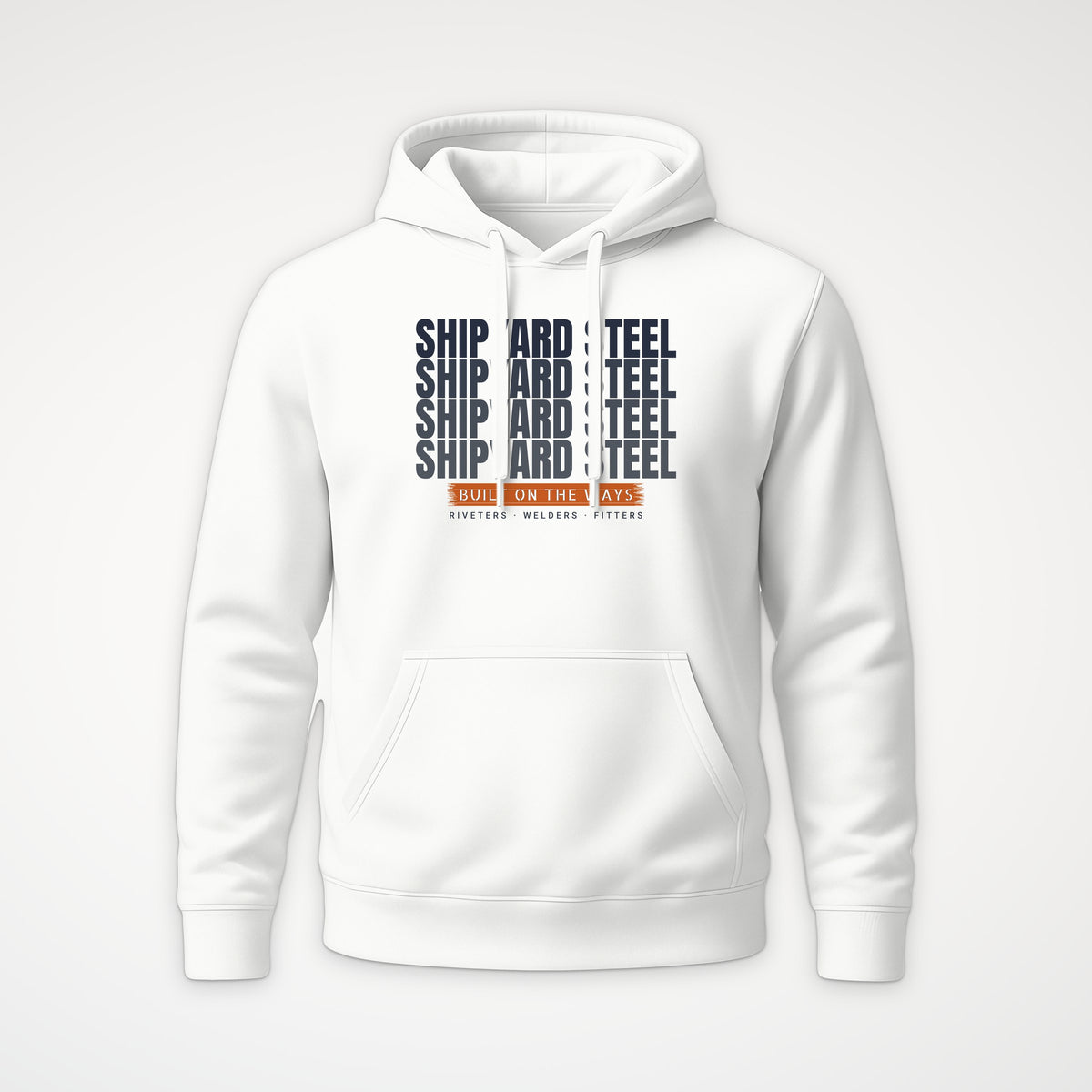 Shipyard Steel Echo Hoodie in White