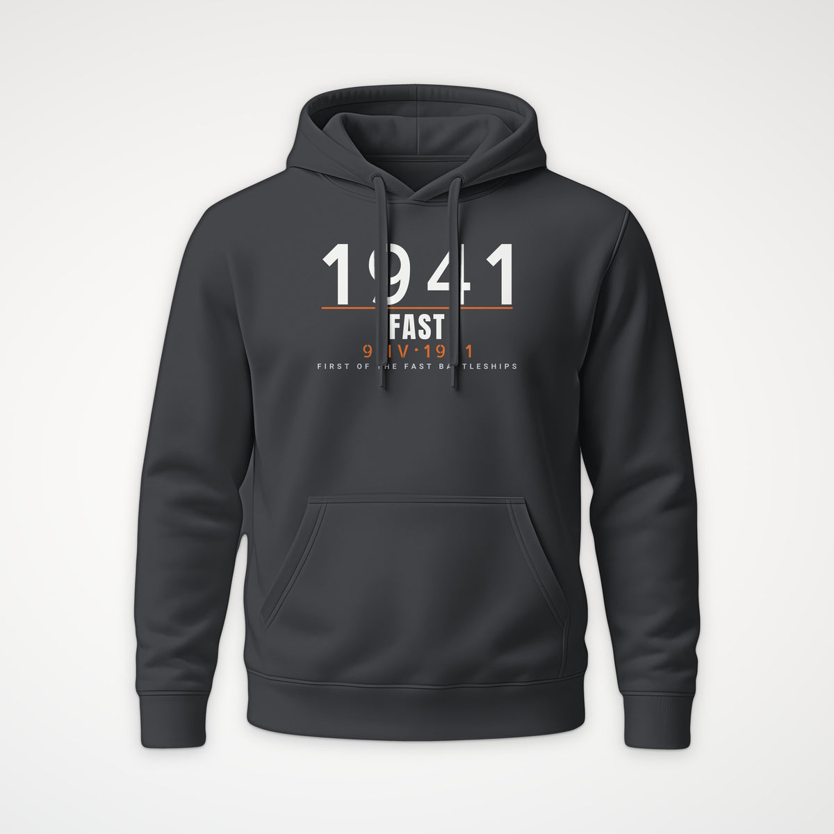Fast Battleship 1941 Timestamp Hoodie in Anthracite
