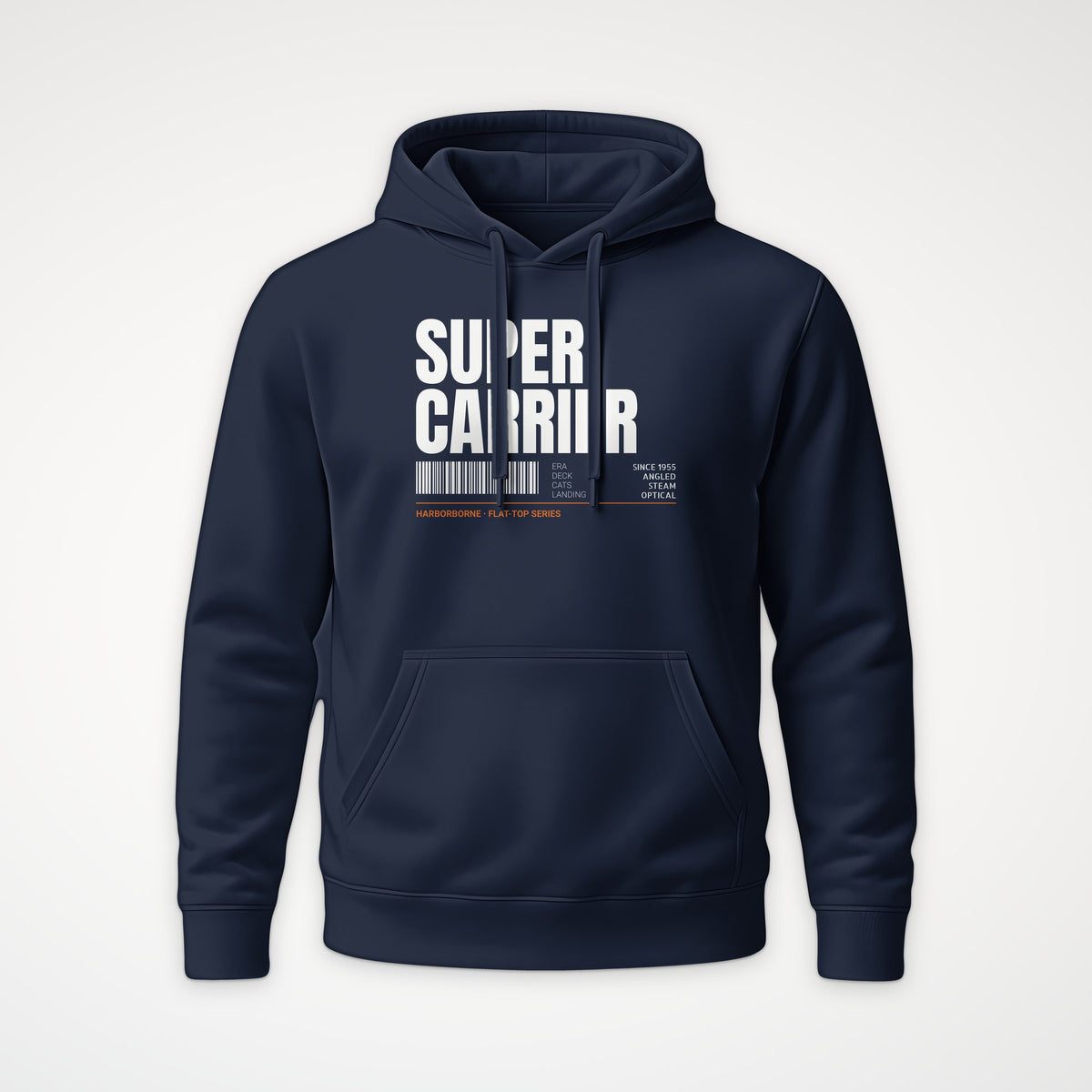 Supercarrier Watch Tag Hoodie in French Navy