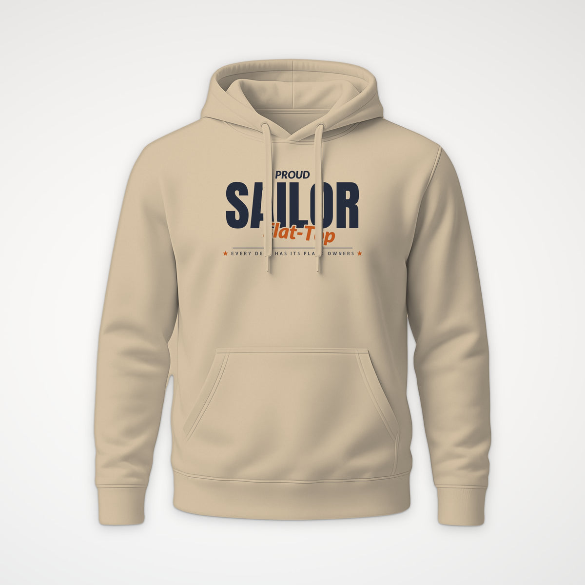 Flat-Top Sailor Club Hoodie in Desert Dust
