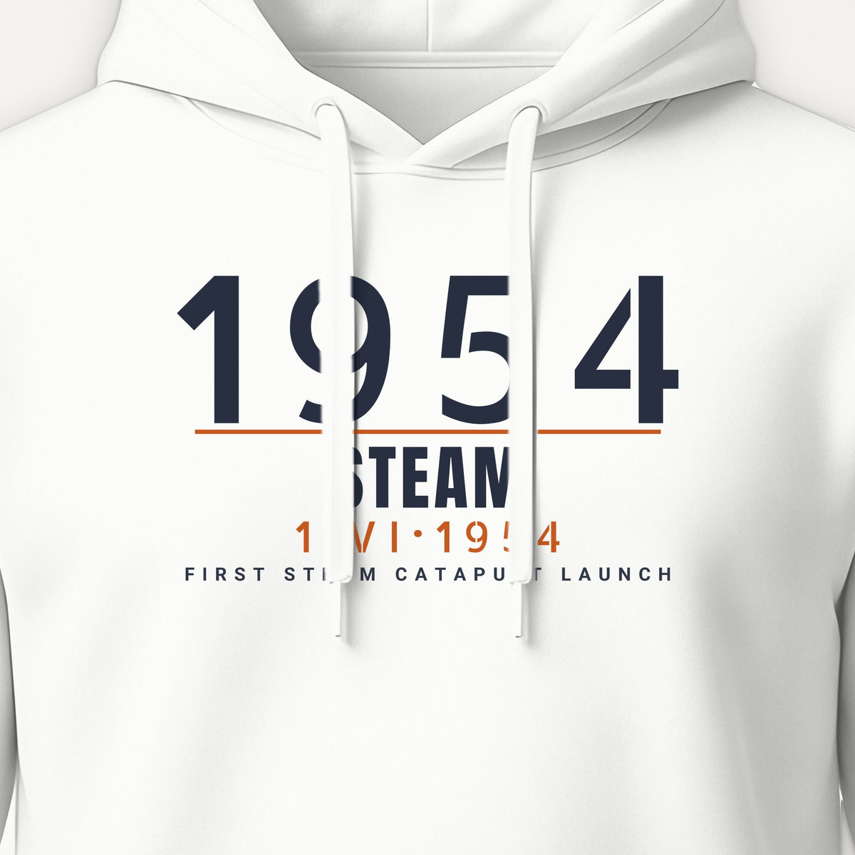 Steam Cat Era Timestamp Hoodie, front print detail