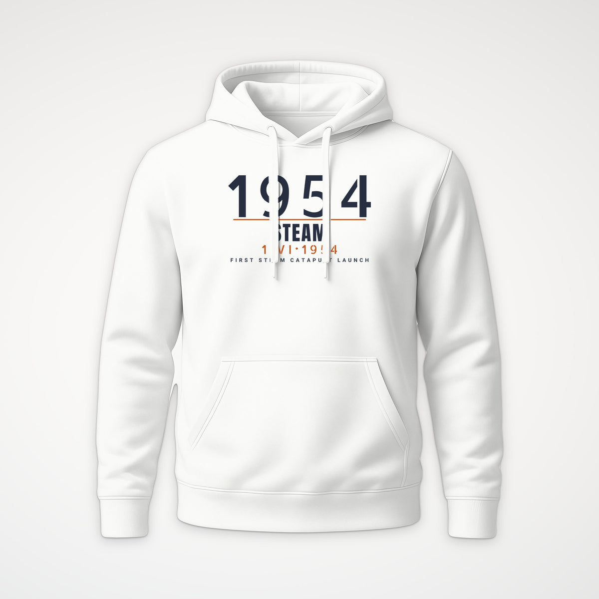 Steam Cat Era Timestamp Hoodie in White