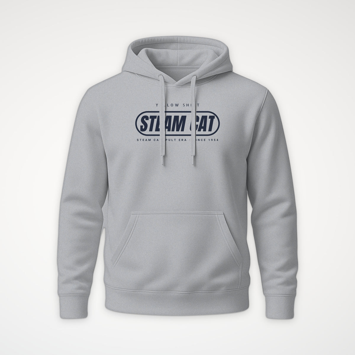 Steam Cat Era Pill Hoodie in Heather Grey