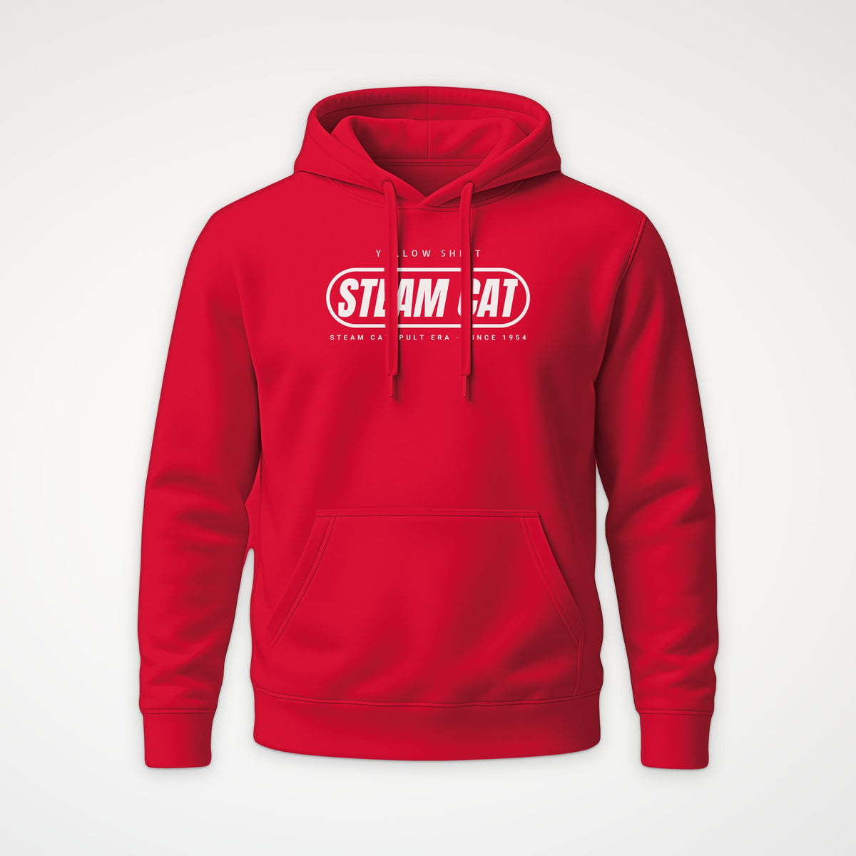 Steam Cat Era Pill Hoodie in Red