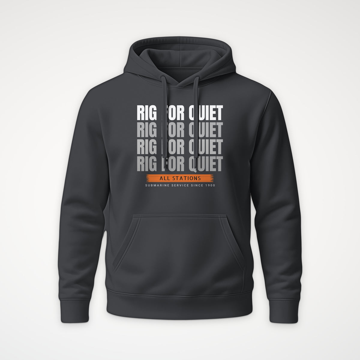 Rig for Quiet Echo Hoodie in Anthracite