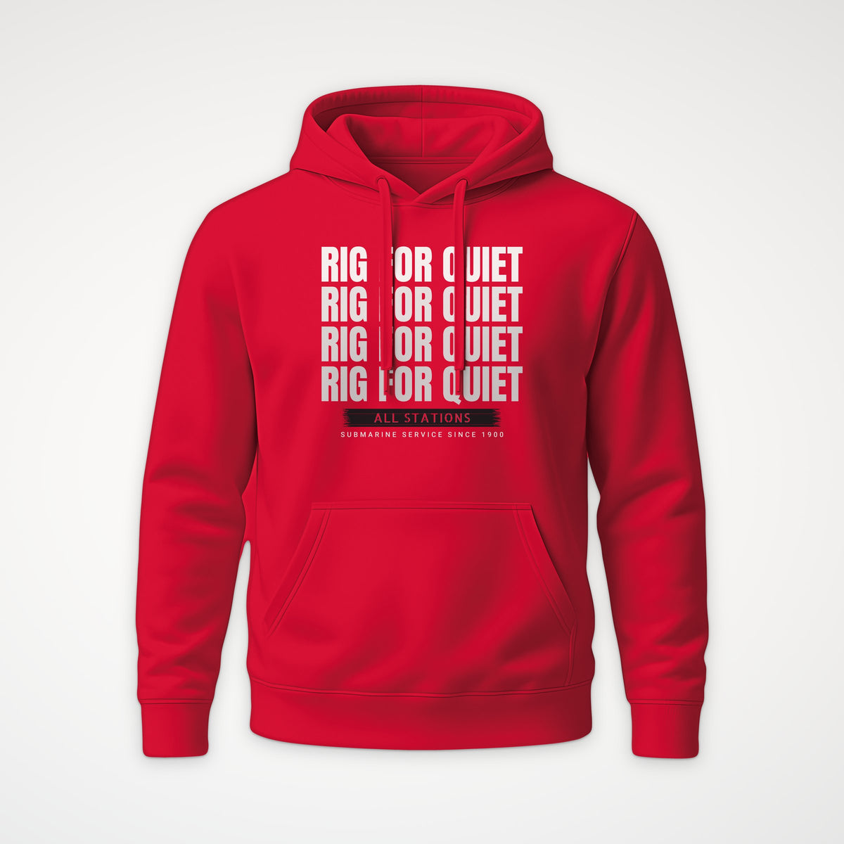 Rig for Quiet Echo Hoodie in Red