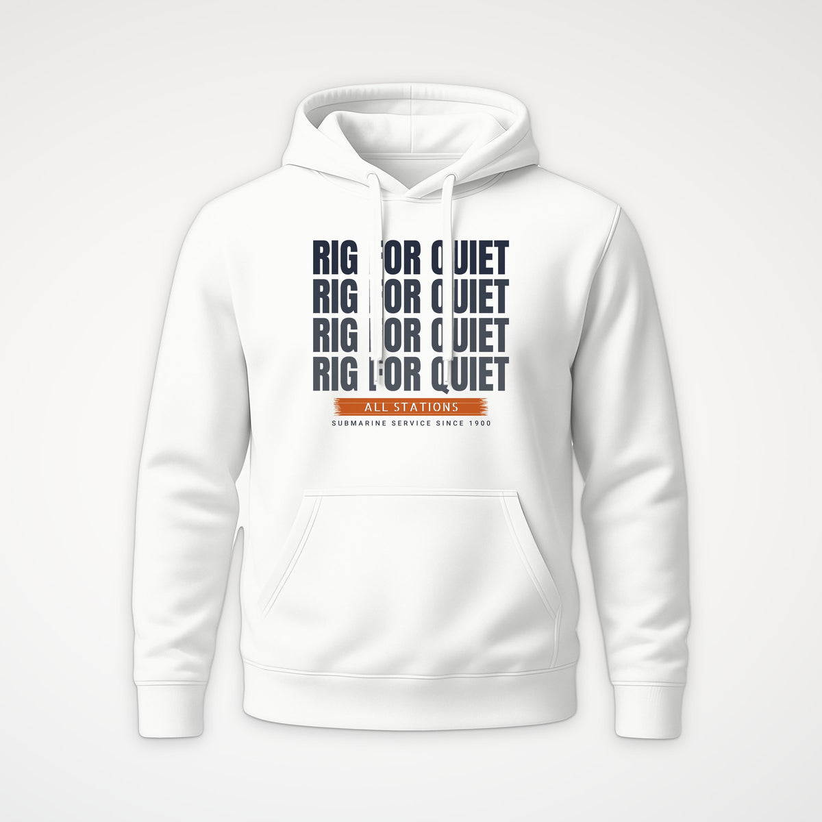Rig for Quiet Echo Hoodie in White