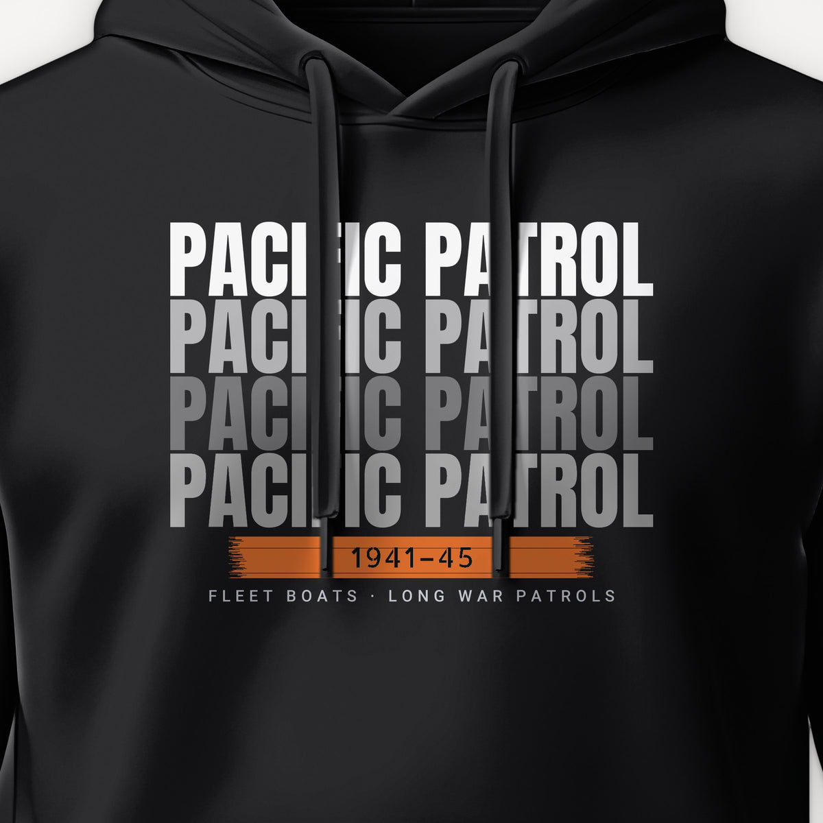 Pacific Patrol 1941–45 Echo Hoodie, front print detail
