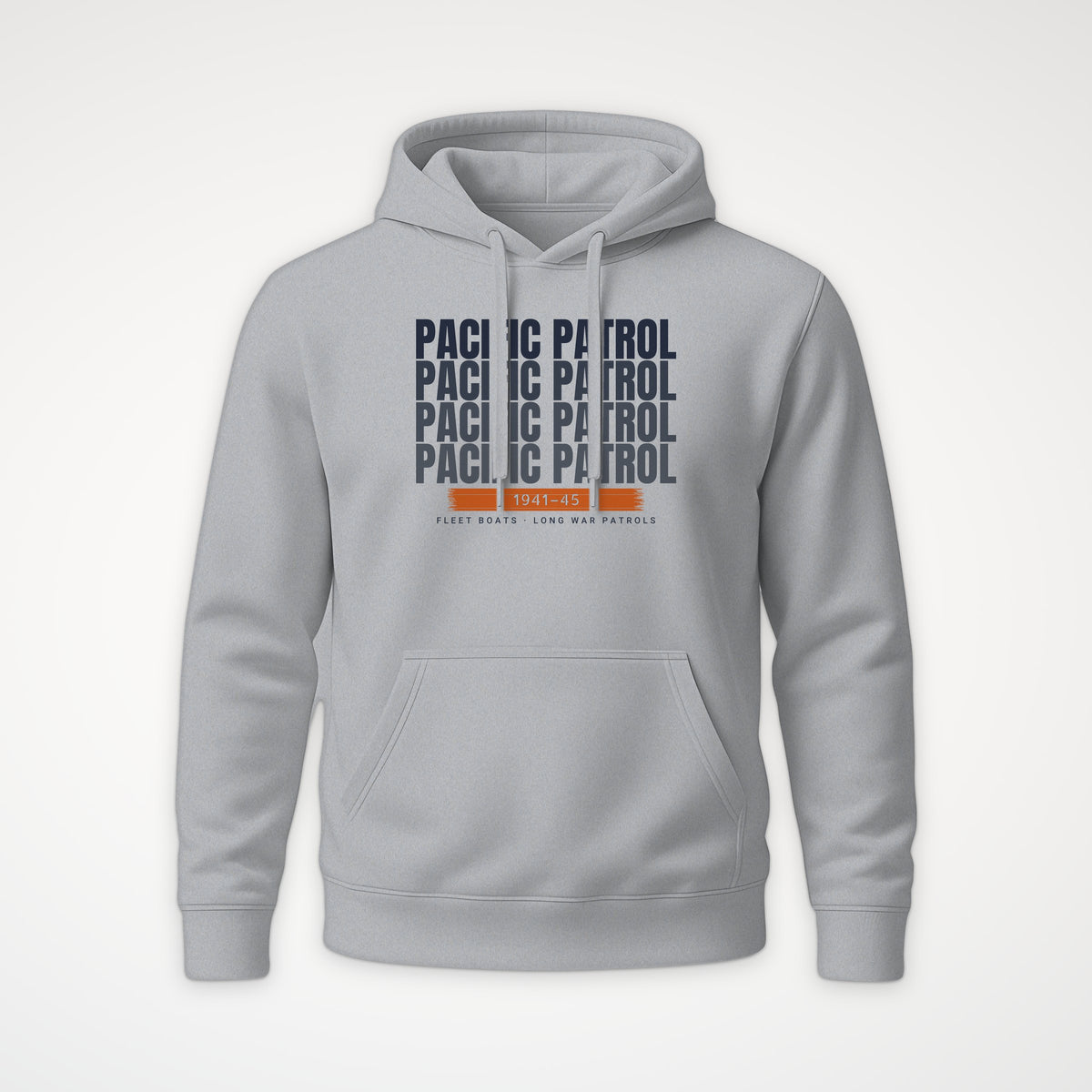 Pacific Patrol 1941–45 Echo Hoodie in Heather Grey