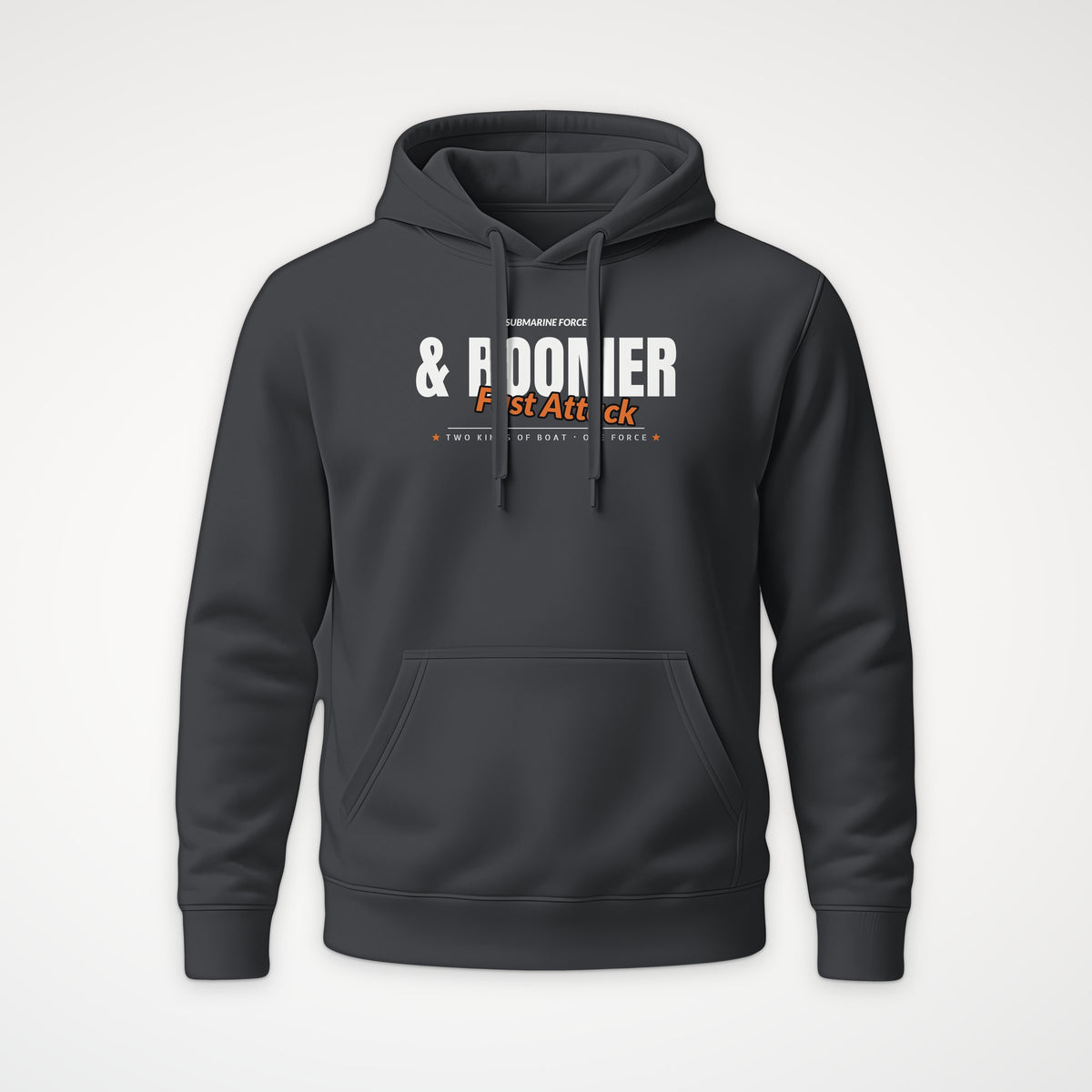 Fast Attack & Boomer Club Hoodie in Anthracite