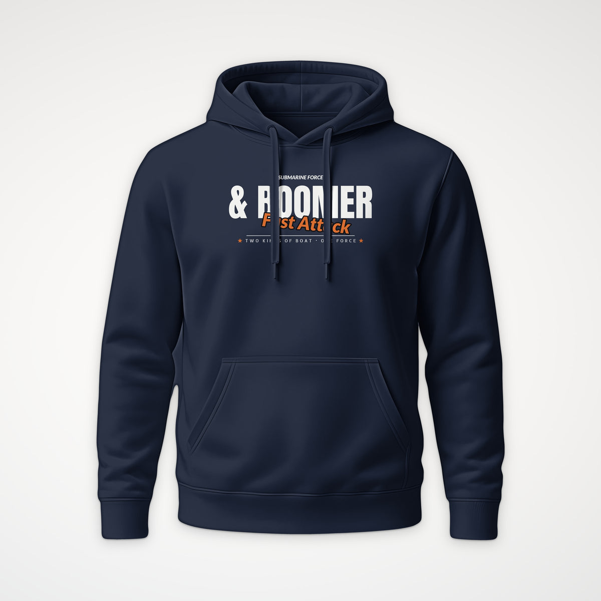 Fast Attack & Boomer Club Hoodie in French Navy