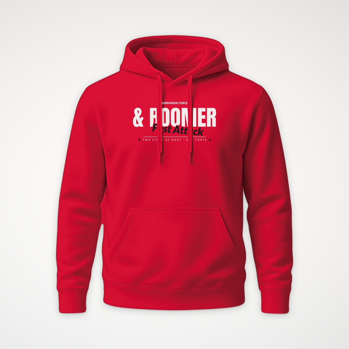 Fast Attack & Boomer Club Hoodie in Red