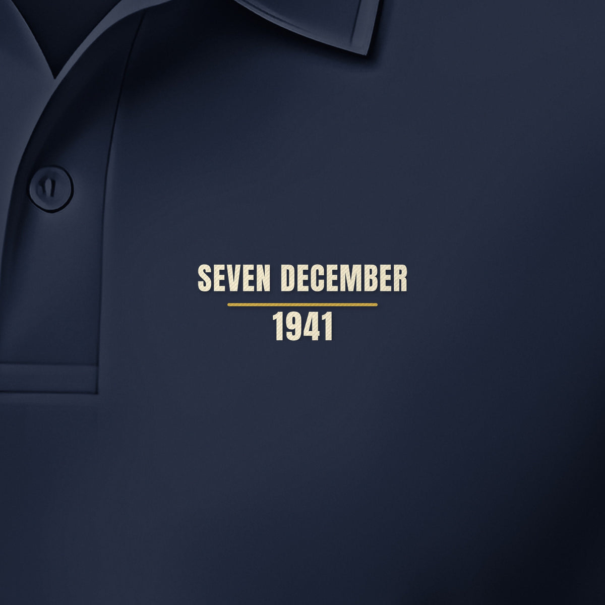 Seven December 1941 Polo, left-chest detail