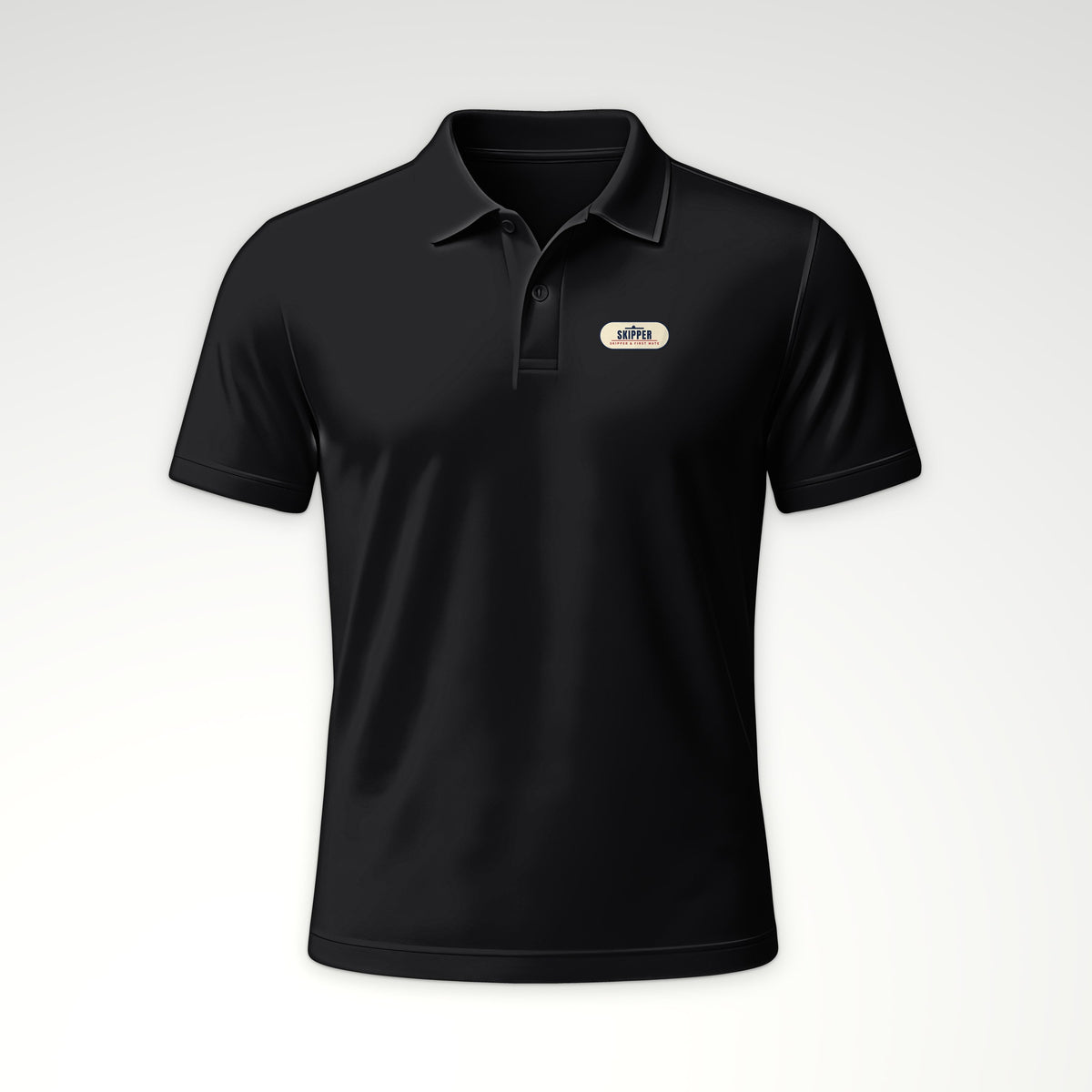 Skipper and First Mate Skipper Polo in Black