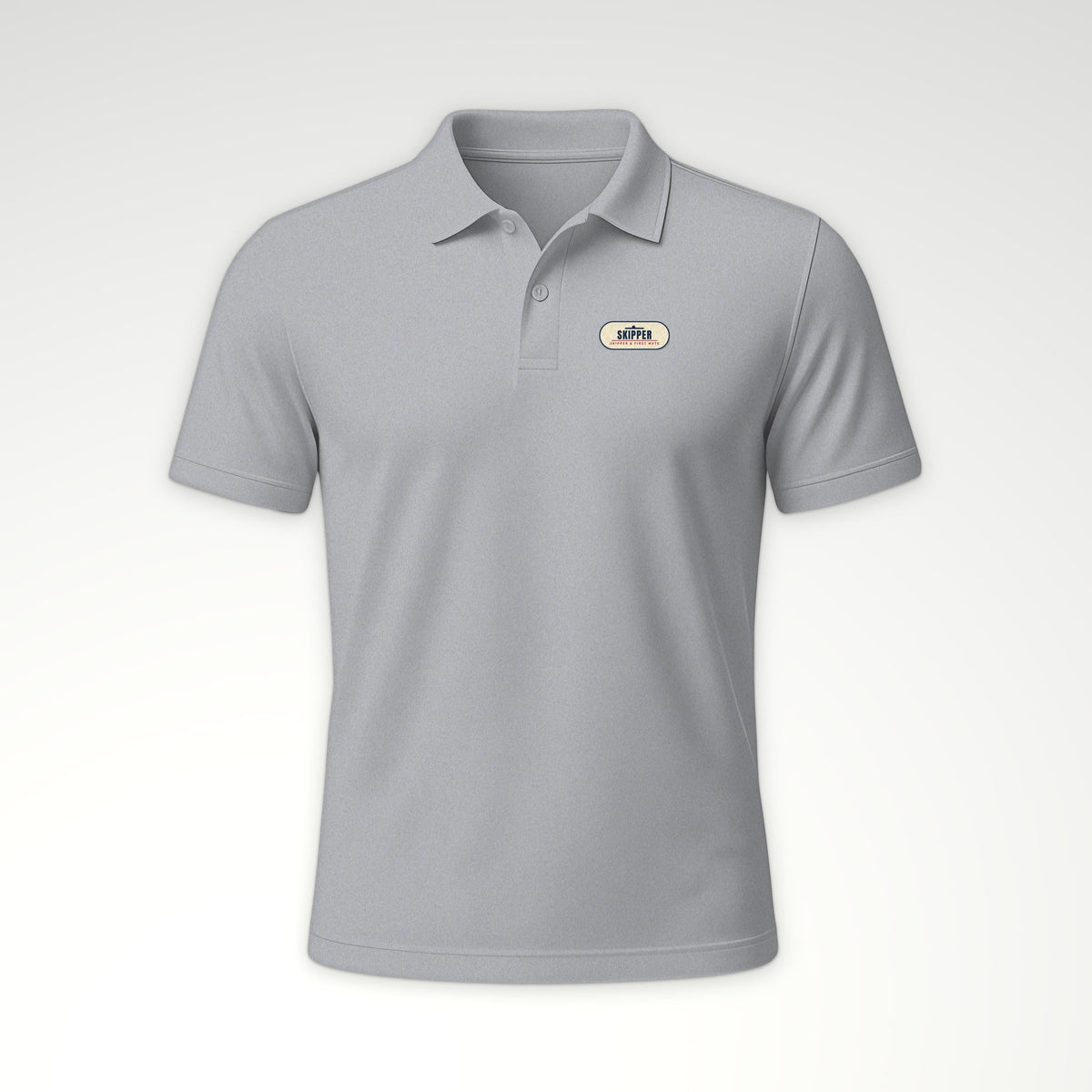 Skipper and First Mate Skipper Polo in Sport Grey
