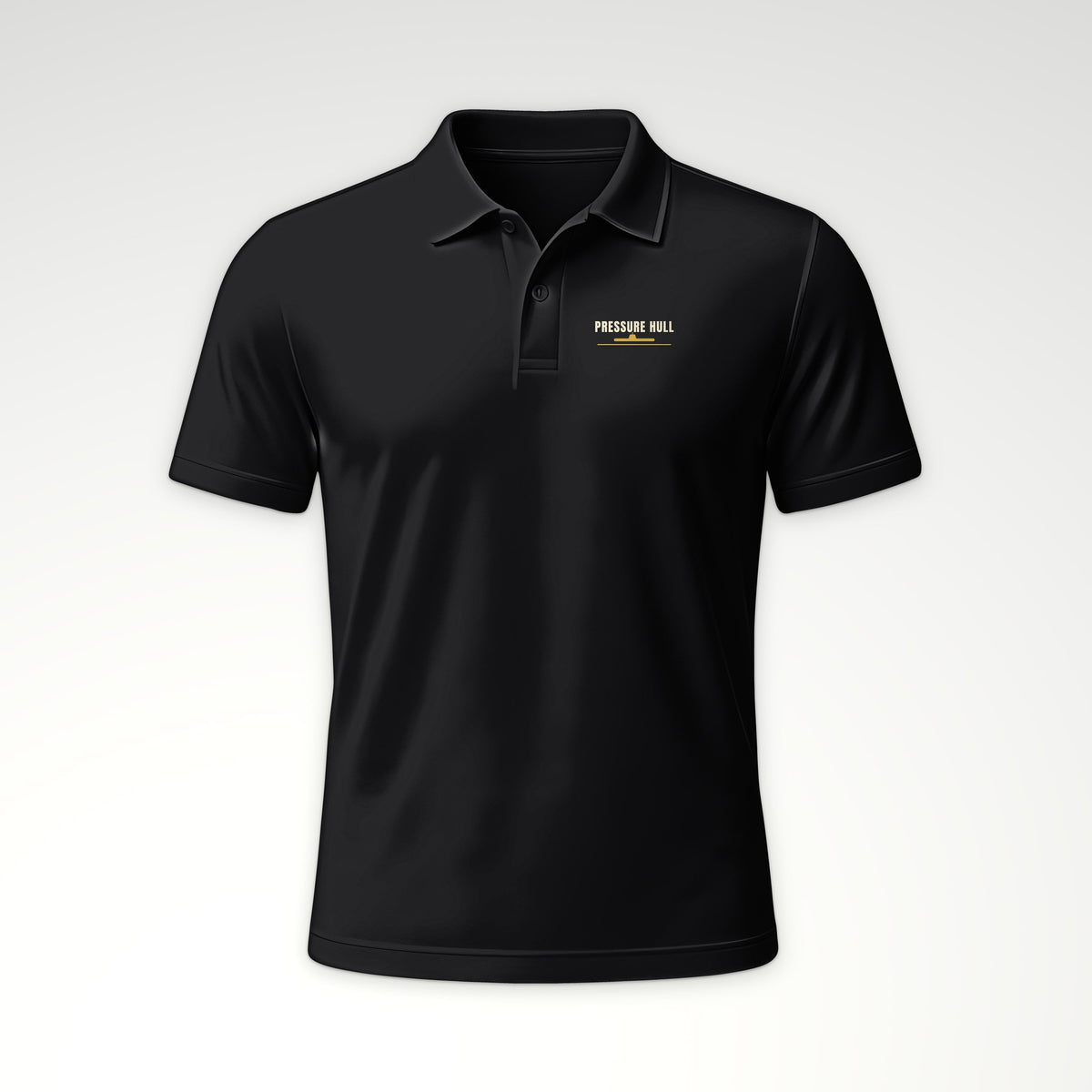 Pressure Hull Blueprint Polo in Black