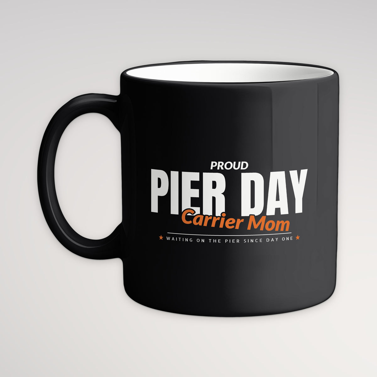 Pier Day Proud Carrier Mom Mug