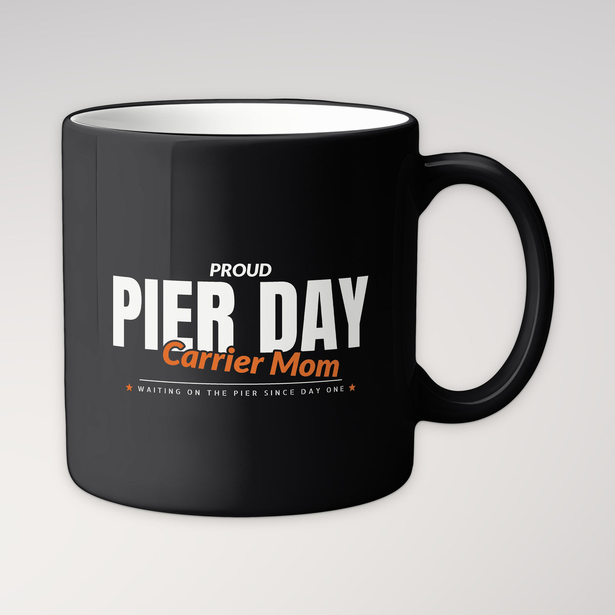Pier Day Proud Carrier Mom Mug