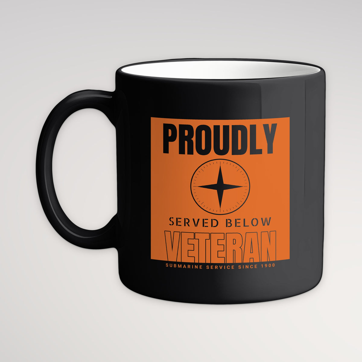 Proudly Served Below Poster Mug